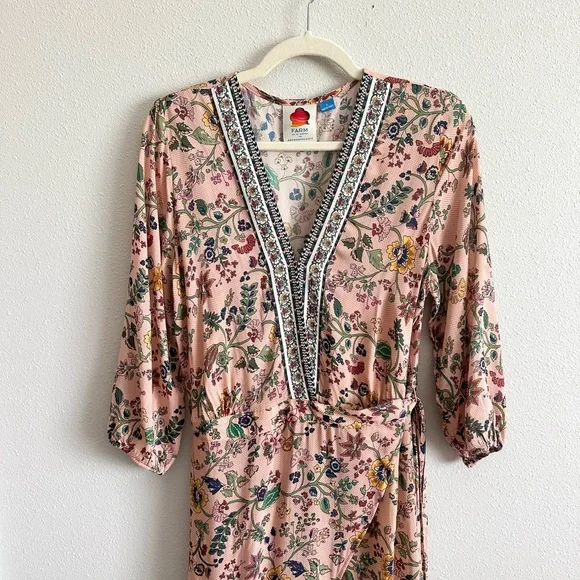 FARM Rio Floral Maxi Dress - Pink and Blue - Picture 7 of 13